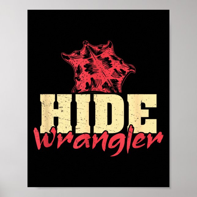 Affiche Cache Wrangler Drôle Travail du cuir Un artisan du (Devant)