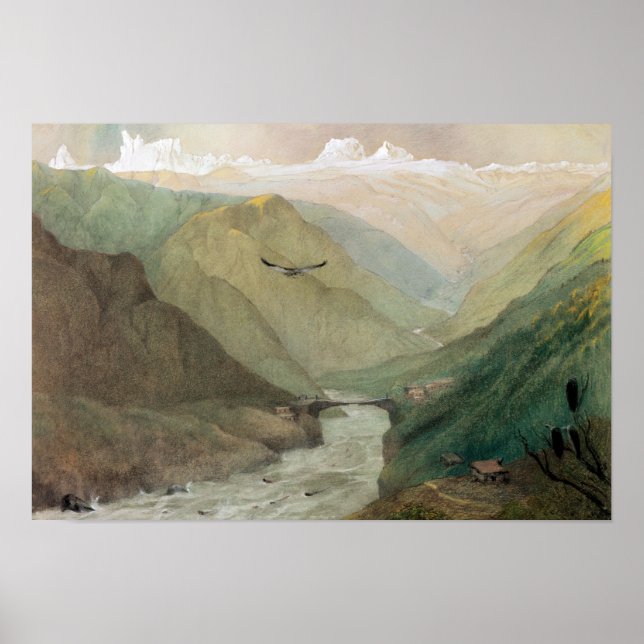 Affiche Cachemire, vers 1860 (Devant)