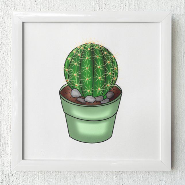 Affiche Cactus à main succulent (Créateur téléchargé)