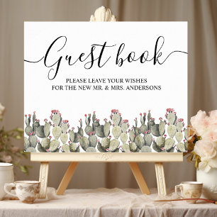 Affiche Cactus d'aquarelle verte moderne