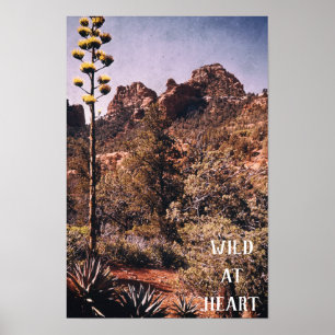 Affiche Cactus du désert sauvage Explorez la nature Sauvag