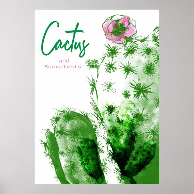 Affiche Cactus Et Succulents (Devant)