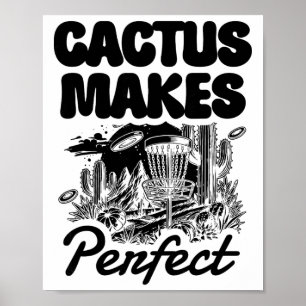 Affiche Cactus Makes Perfect Disc Golf Adventure