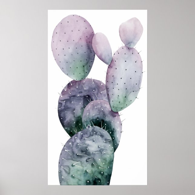 Affiche Cactus pourpre (Devant)