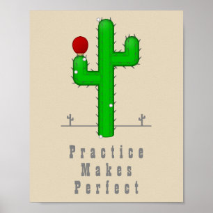 Affiche Cactus Rend Parfait