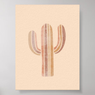 Affiche Cactus Simple Boho Dessins Boho Chic Bo esthétique