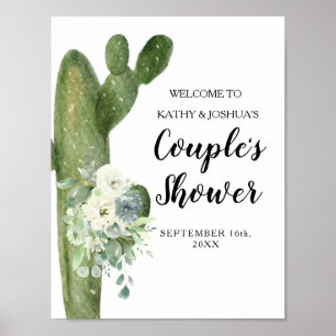 Affiche Cactus Taco 'bout Love Accueil de la douche pour c