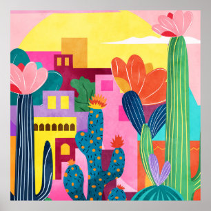 Affiche Cactus Town