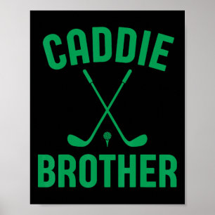 Affiche Caddie Brother Golf Club Golfing Golf Cute Golf