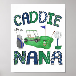 Affiche Caddie Nana Hole En Un Anniversaire Golf Lover Par