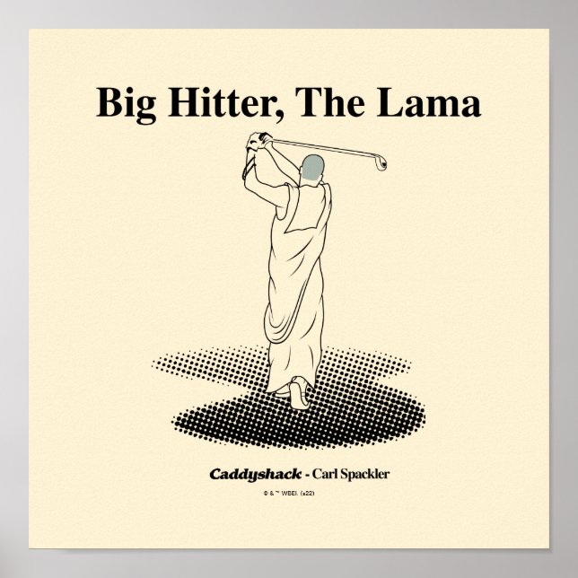 Affiche Caddyshack | Big Hitter, Le Lama (Devant)