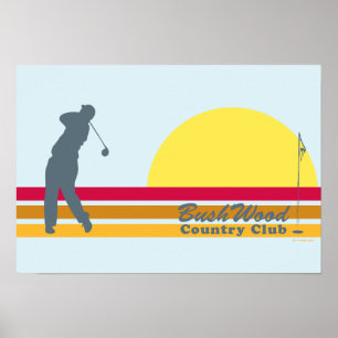 Affiche Caddyshack   Bushwood Country Club Sunrise