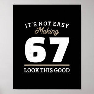 Affiche Cadeau 67e anniversaire 67 ans