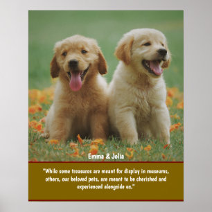 Affiche Cadeau Amoureux des chiens unique, imprimés pour l