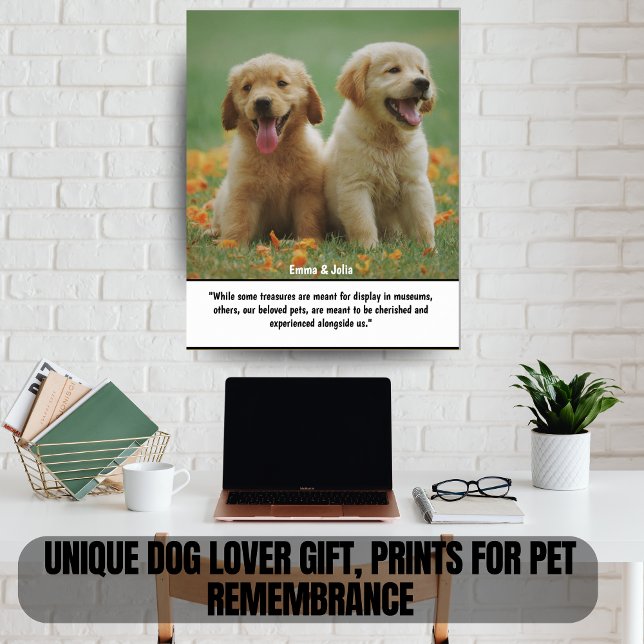 Affiche Cadeau Amoureux des chiens unique, imprimés pour l (Personalized Memorial Posters & Prints for Unique Dogs & Animal Lovers)