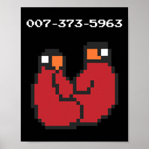 Affiche Cadeau Amusant Codes 45s Jeu Vidéo 90s