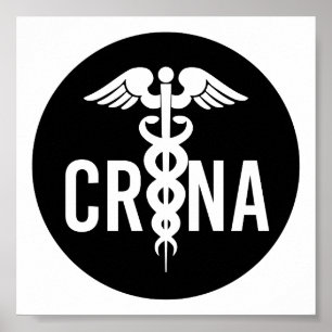 Affiche Cadeau anesthésiste certifié CRNA