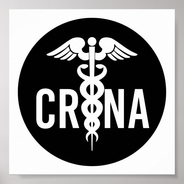 Affiche Cadeau anesthésiste certifié CRNA (Devant)