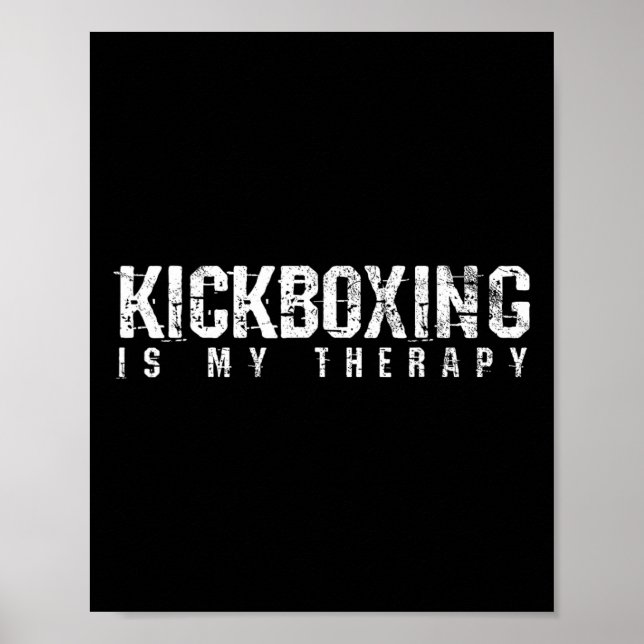 Affiche Cadeau arts martiaux de boxe kickboxing  (Devant)