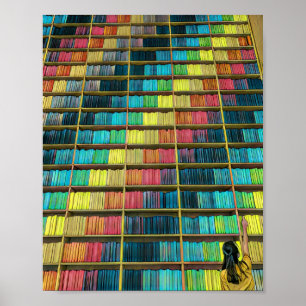 Affiche Cadeau aux amateurs de bibliothèque