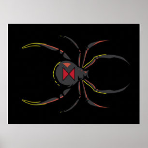Affiche Cadeau Black Widow Spider   Amateurs d'araignée