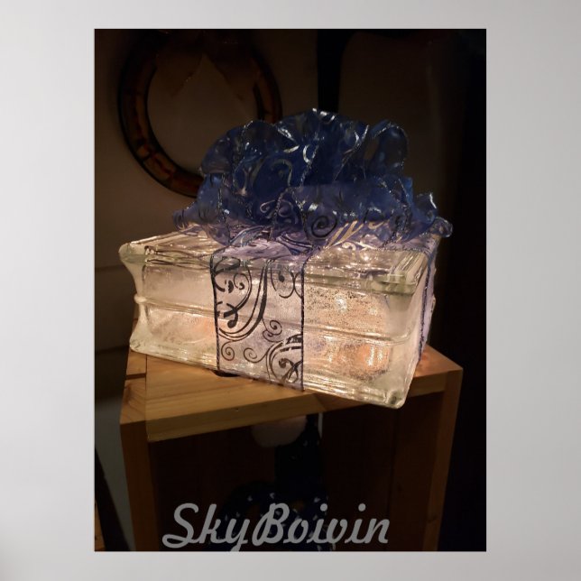 Affiche cadeau brillant (Devant)