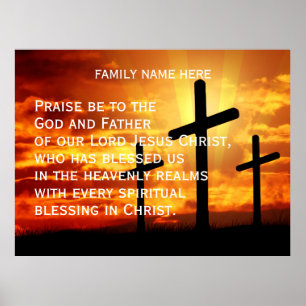 AFFICHE CADEAU CHRÉTIEN VERSET BIBLIQUE TENDANCE PERSONNAL