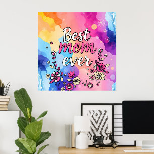Affiche Cadeau Collection Floral tendance de luxe