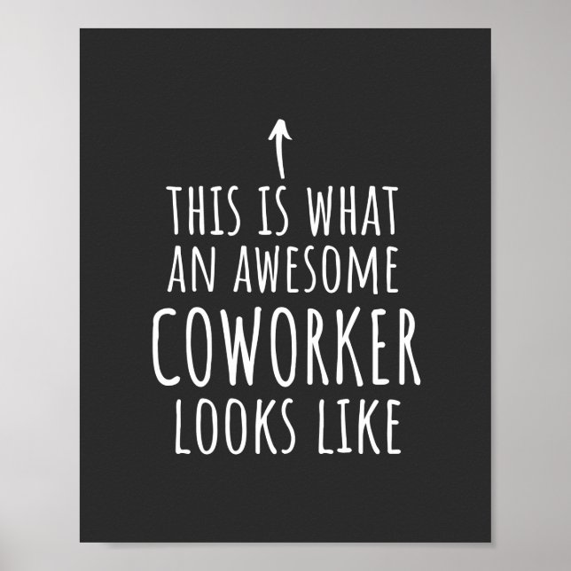 Affiche Cadeau Coworker, Mug Coworker, Super Coworker (Devant)