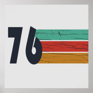 Affiche Cadeau d'anniversaire 50 ans millésime 1976
