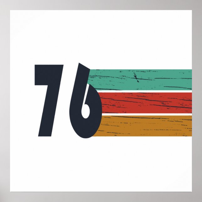 Affiche Cadeau d'anniversaire 50 ans millésime 1976 (Devant)