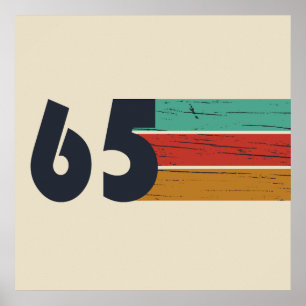 Affiche Cadeau d'anniversaire 60 ans millésime 1965