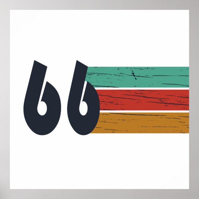 Affiche Cadeau d'anniversaire 60 ans né en 1966 (Devant)