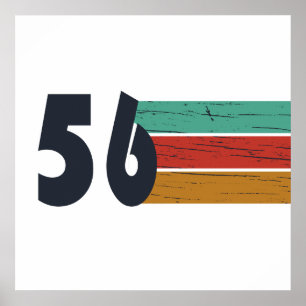 Affiche Cadeau d'anniversaire 70 ans millésime 1956