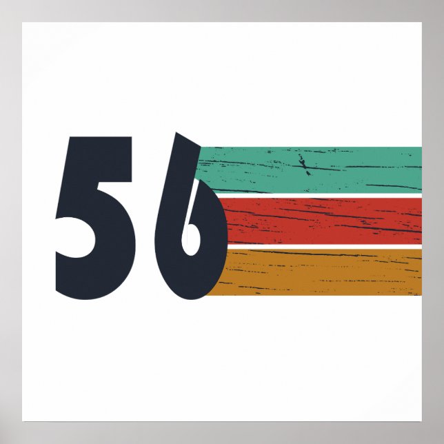 Affiche Cadeau d'anniversaire 70 ans millésime 1956 (Devant)