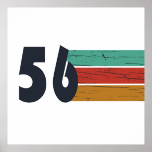 Affiche Cadeau d'anniversaire 70 ans millésime 1956