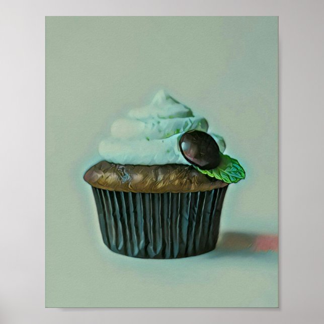 Affiche Cadeau d'anniversaire de crème glacée (Devant)