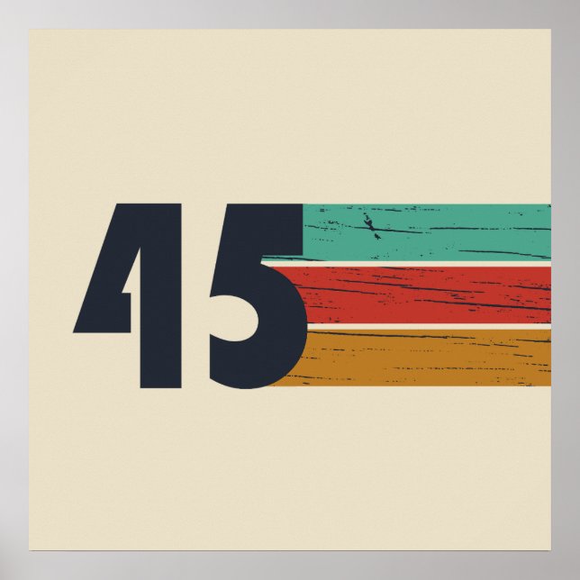 Affiche Cadeau d'anniversaire de naissance en 1945 (Devant)