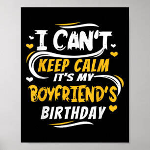Affiche Cadeau d'anniversaire Je ne peux pas garder le cal