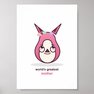 Affiche Cadeau d'anniversaire pour maman adorable