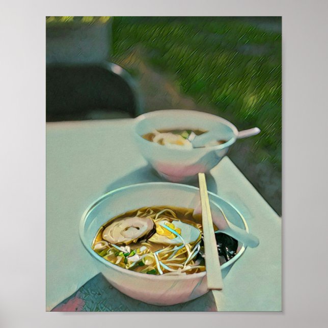 Affiche cadeau d'anniversaire Ramen (Devant)