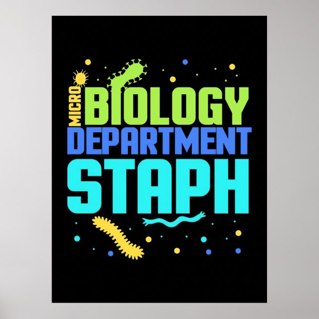 Affiche Cadeau d'anniversaire | Service de micro-biologie  (Devant)