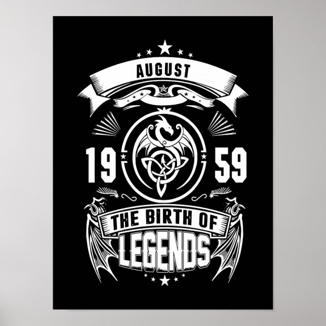 Affiche Cadeau d'août | 1959 La Naissance Des Légendes (Devant)