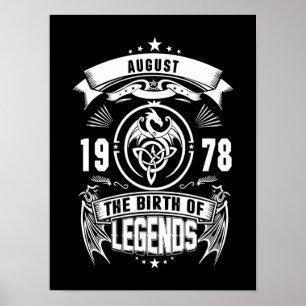 Affiche Cadeau d'août 1978 La Naissance Des Légendes