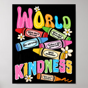 Affiche Cadeau d'art positif pour enfants pour peindre le