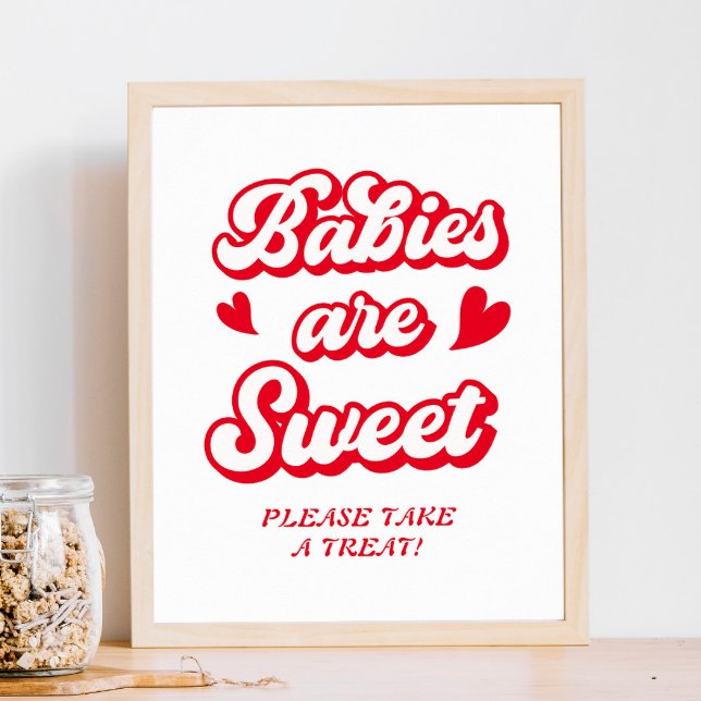 Affiche Cadeau de Baby Shower de la Saint-Valentin (Créateur téléchargé)