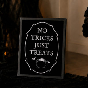 Affiche Cadeau de Baby Shower Halloween Goth Noir