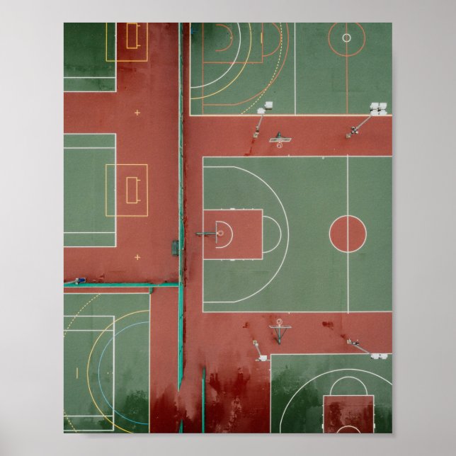 Affiche Cadeau de basket-ball cool (Devant)
