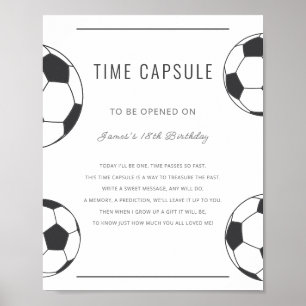 Affiche Cadeau de capsule temporelle d'anniversaire de foo