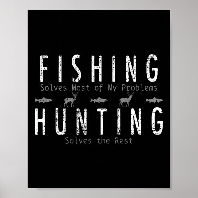Affiche Cadeau de chasse de pêche Chasse  (Devant)